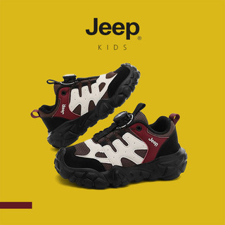 JEEP Giày bóng rổ lưới xoay nút cho bé trai và gái - Dễ dàng vận động và chống trơn trượt, phù hợp chơi ngoài trời.
