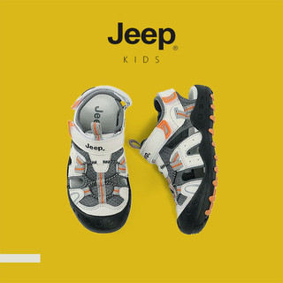 JEEP Giày Trẻ Em Baotou Giày Sandal Thể Thao Velcro Thoáng Khí Bé Trai Bé Gái Mùa Hè Ngoài Trời Đi Biển Giày Thường Ngày