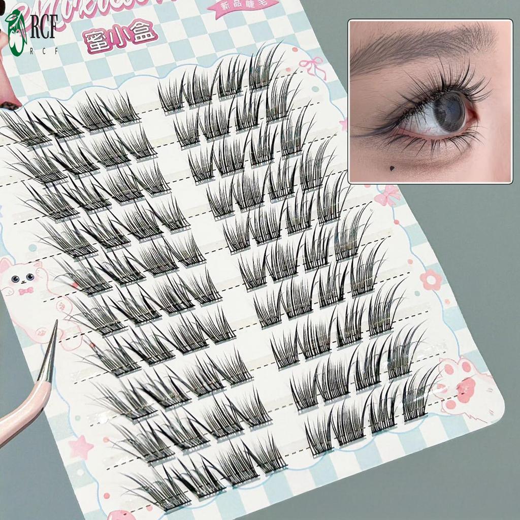 Cụm lông mi không keo 3D DIY - Wispy Fluffy Lash Extension cho các bữa tiệc du lịch