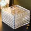 PUSKY 36 / 64 / 100 Lưới Hộp Bảo Quản Đậu Vàng Nhỏ Acrylic Chuyển Vàng Mặt Dây Chuyền Bộ Sưu Tập Hộp Chống Oxy Hóa Hộp Trưng Bày Vỏ Biển Từ Tính VN