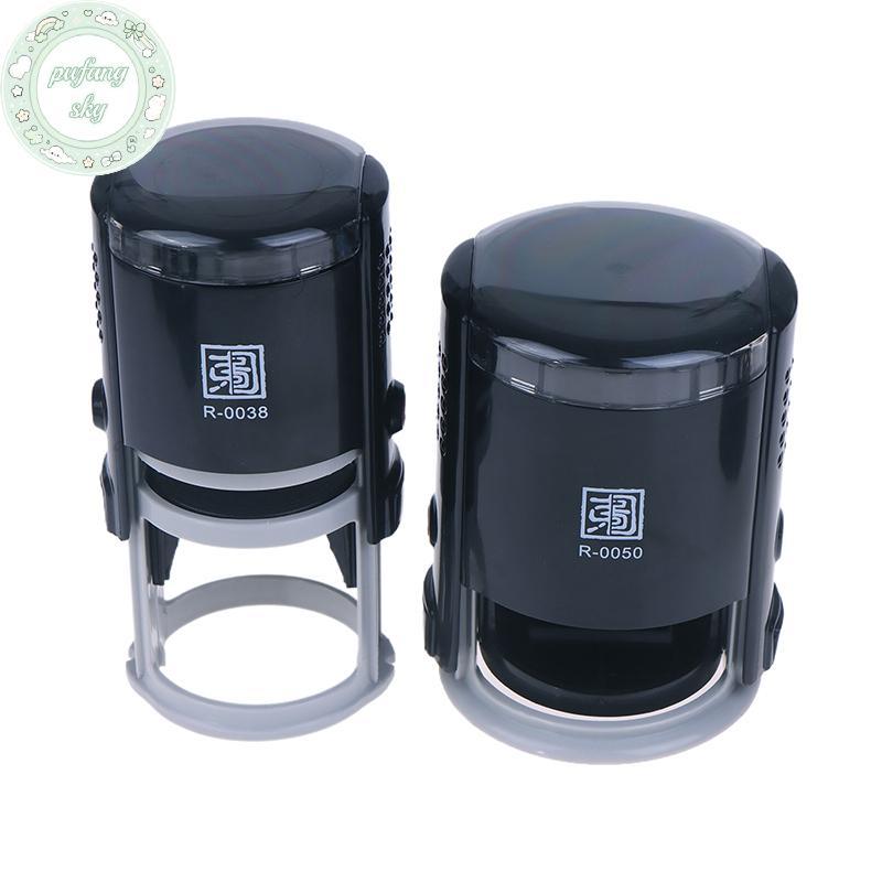 PUSKY Có Thể Tùy Chỉnh Tự Mực Tem 25 / 30 / 40 / 50mm Tròn Kích Thước Lớn Tự Mực Văn Bản Tùy Chỉnh Tem VN