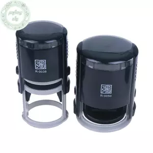 PUSKY Có Thể Tùy Chỉnh Tự Mực Tem 25 / 30 / 40 / 50mm Tròn Kích Thước Lớn Tự Mực Văn Bản Tùy Chỉnh Tem VN