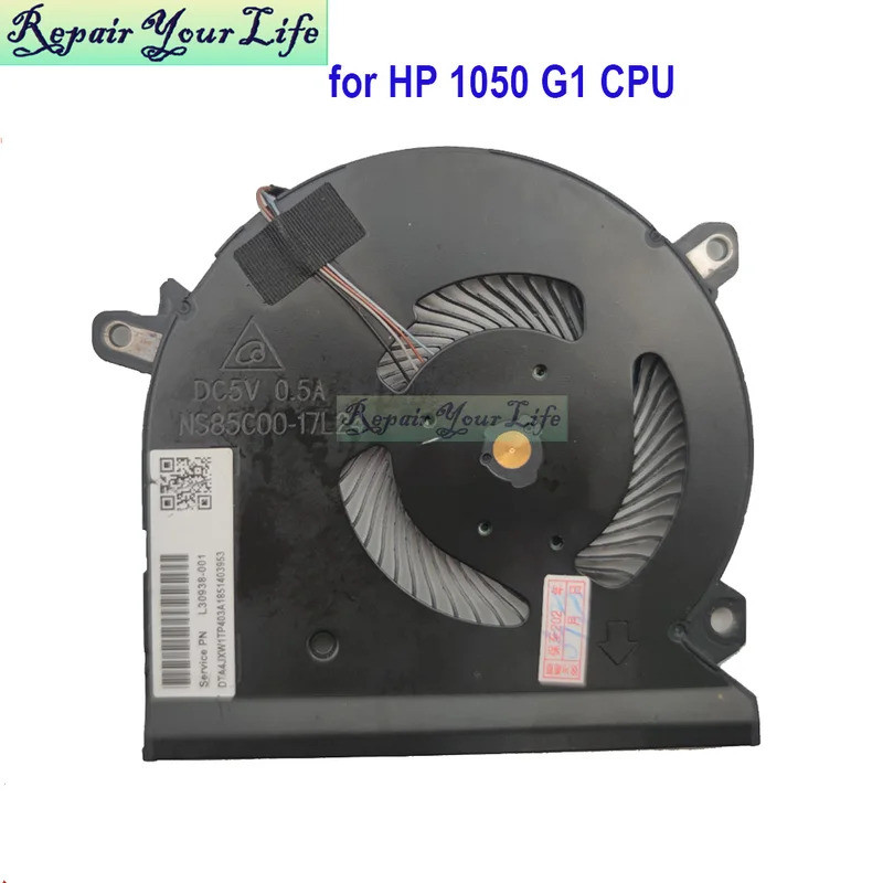 Máy Tính Làm Mát CPU GPU Quạt Cho HP Elitebook 1050 G1 HSN-Q11C L30938-001 Notebook PC Tản Nhiệt NS85C00-17L24 BAPA0807R5H