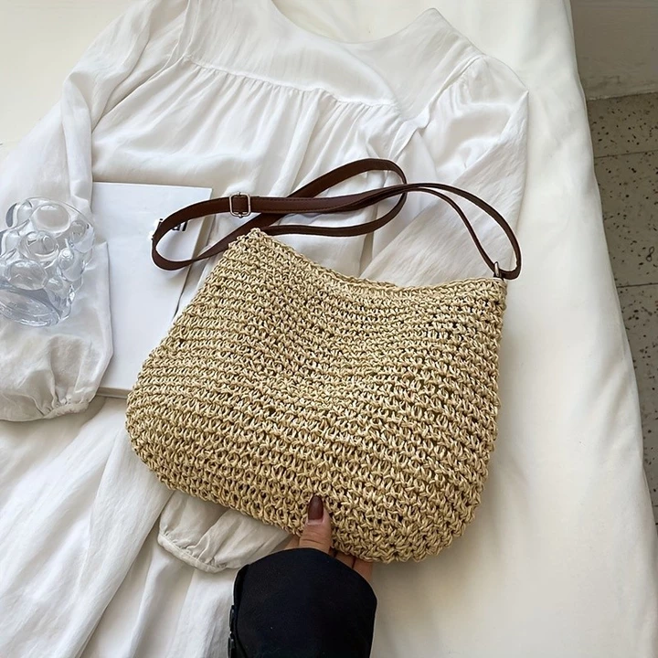 Women's Woven Straw Handbag – 7