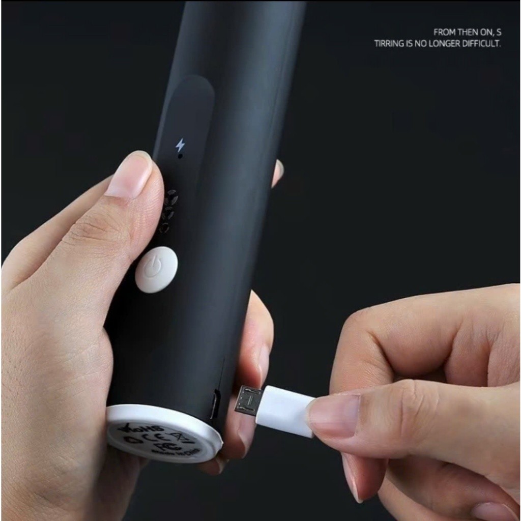 Máy tạo bọt cafe mini 3 tốc độ sử dụng pin, đánh trứng mini cầm tay không dây SẠC USB
