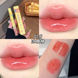 JOJO DIARY Gấu Phô Mai Gương Cho Bé Son Bóng Độ bão Hòa Thấp Giả Mặt Trong Suốt Nước Bóng Dudu Son Môi Làm Trắng Môi