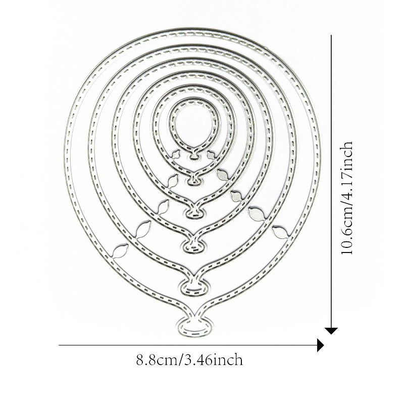 Đa Kích Thước Bóng Chủ Đề Handmade DIY Kim Loại Thép Carbon Cắt Khuôn Thêu Sò Dập Nổi Khắc Bản Mẫu DIY Album Ảnh Thiệp Chúc Mừng Cắt Chết Giấy Nghệ Thuật Dụng Cụ