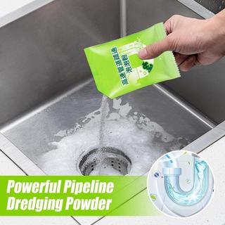 Chất nạo vét đường ống Bồn rửa bột Thoát nước tắc nghẽn Chất nạo vét Bột 80g Dung dịch tẩy lông Mỡ tích tụ shopidaevn