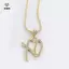 Mặt Dây Chuyền Zircon Kẻ Sọc Trắng, Xu hướng Thời Trang Đường Phố, Quà Tặng Tinh Tế