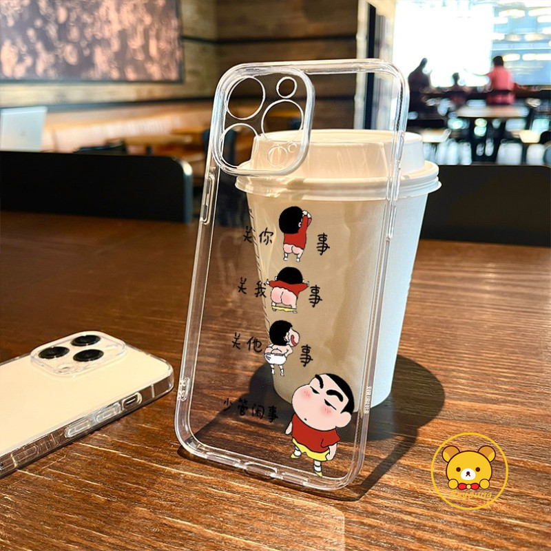 Vỏ Crayon Shin-chan Cho Poco X8 M8 F8 X7 Pro F7 Ultra Pro M7 Plus F6 M6 X6 Pro M5 M5S M4 Pro X5 X4 X3 GT NFC Pro M3 Pro X2 4G 5G Vỏ Hoạt Hình Dễ Thương Trong Suốt Mềm Mại Ốp điện thoại