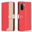 Ốp Lưng Cho Redmi A7 Pro Splice Khe Cắm Thẻ Da Màu Trơn Chống Rơi Vỏ Điện Thoại