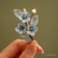 Mẫu mới handmade trâm cài áo từ lụa nhung hoa, phong cách cổ điển, phù hợp làm corsage độc đáo
