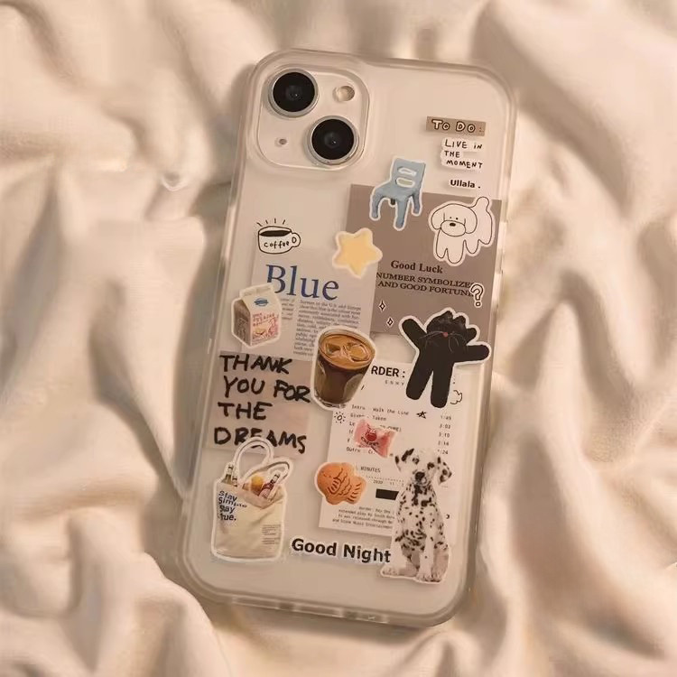 Ốp Lưng Cho IPhone 12 11 15 13 14 Pro Max 16 15 14 Plus 11 12 13 XS MAX XR X Ốp Lưng Hình Chú Chó Con Dễ Thương Sáng Tạo