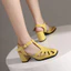 VNMZG34-39 Size Lớn Dép Phong Cách Mới Dây Đeo T-Buckle Lưng Trống Vuông Baotou Thời Trang Đơn Giản Đi Lại Giày Nữ Phù Hợp Với