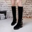 VNMZG34-39 Kích Thước Lớn Mờ Da Lộn Phong Cách Mới Co Giãn Tất Cả Trận Đấu Phong Cách Hiệp Sĩ Bên Dây Kéo Đầu Tròn Dày Gót Cao Ống Không Khóa Thắt Lưng Đầu Gối