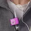 DELMER MP3 Player 3.5mm Gương Walkman thời trang Máy nghe nhạc chống nước bằng kim loại