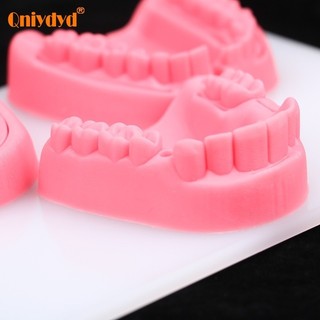 4 Mô phỏng nha khoa Mô hình khâu răng miệng Kẹo cao su Thiết bị đào tạo giảng dạy Kết hợp bốn răng di chuyển