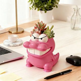 Dễ Thương Crayon Shin-Chan Hình Cá Sấu Nhỏ Chậu Hoa Hoạt Hình Ngoại Vi Phòng Khách Ban Công Cây Xanh Chậu Chứa Nước