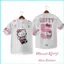 Áo thun Hello Kitty màu hồng hoạt hình, phù hợp dạo phố | Sản phẩm hàng đầu từ Sanrio