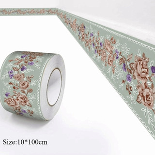 Đế treo tường ITRUMPET, Đường ốp chân tường chống va chạm 5 mét, Dải trang trí mềm tự dính dày DIY Home