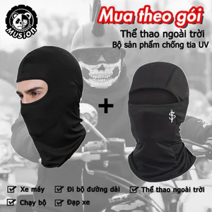 Mặt nạ toàn mặt chống tia cực tím cho xe máy và outdoor, thoáng khí với lỗ thông gió