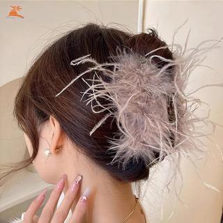 Kẹp Tóc Lông Vũ Cá Mập Sang Trọng Dành Cho Phụ Kiện Tóc Phía Sau