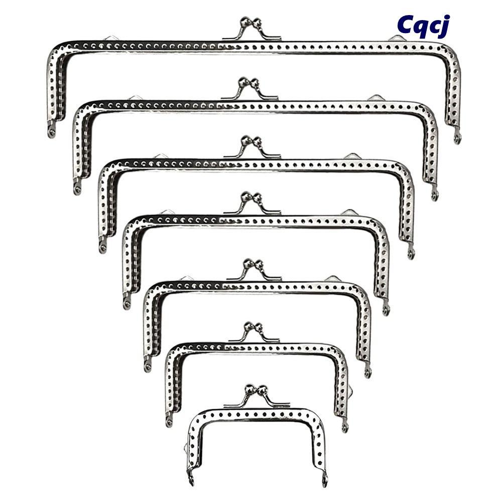 CQCJ Ví Khóa Khung, Túi Phần Cứng Ví Kim Loại Khung Kiss Clasp, Mini Vintage Túi Kiss Khóa DIY Craft