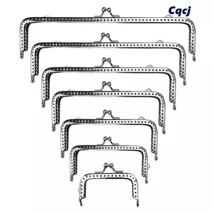 CQCJ Ví Khóa Khung, Túi Phần Cứng Ví Kim Loại Khung Kiss Clasp, Mini Vintage Túi Kiss Khóa DIY Craft