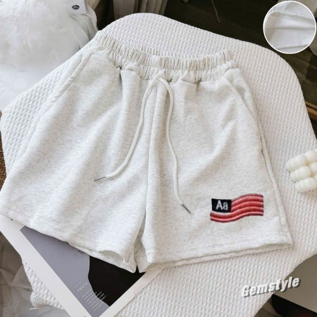 Quần  ĐÙI nỉ short 2 da ép Hàn L1 dày dặn đứng form, trẻ trung năng động