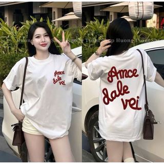 Bộ sưu tập Áo Phông Rộng Tay Lỡ Chất Liệu Su   size 38-56kg mặc thoải mái de la viee-Thu Ba