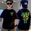 Trẻ Em Cổ Thuyền Hình Hoạt Hình Bé Trai Unisex Áo Ngắn Tay Cao Cấp Cotton Cỡ 90-150 Năm 2025