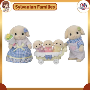 Sylvanian Families Dolls [Flora Rabbit Family] , Ages 3 and Up, Toy Dollhouse, EPOCH