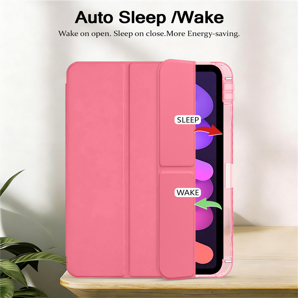 Vỏ bọc bằng da Acrylic cứng gấp ba lần cho IPad 10 11 A16 Air4 Air5 Air6 Air7 Air 11 M2 M3 2024 2025 10.9 "Pro11 2018 2020 2021 2022 Vỏ thông minh