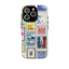 Họa tiết tem du lịch thế giới cổ điển Thích hợp cho iPhone 17 Pro max Plus Air / 16 / 15 / 14 / 13 / 12 / 11 / XS / XSmax / 7 / 8 plus Vỏ cứng hai lớp chống sốc chống sốc Vỏ bao gồm tất cả