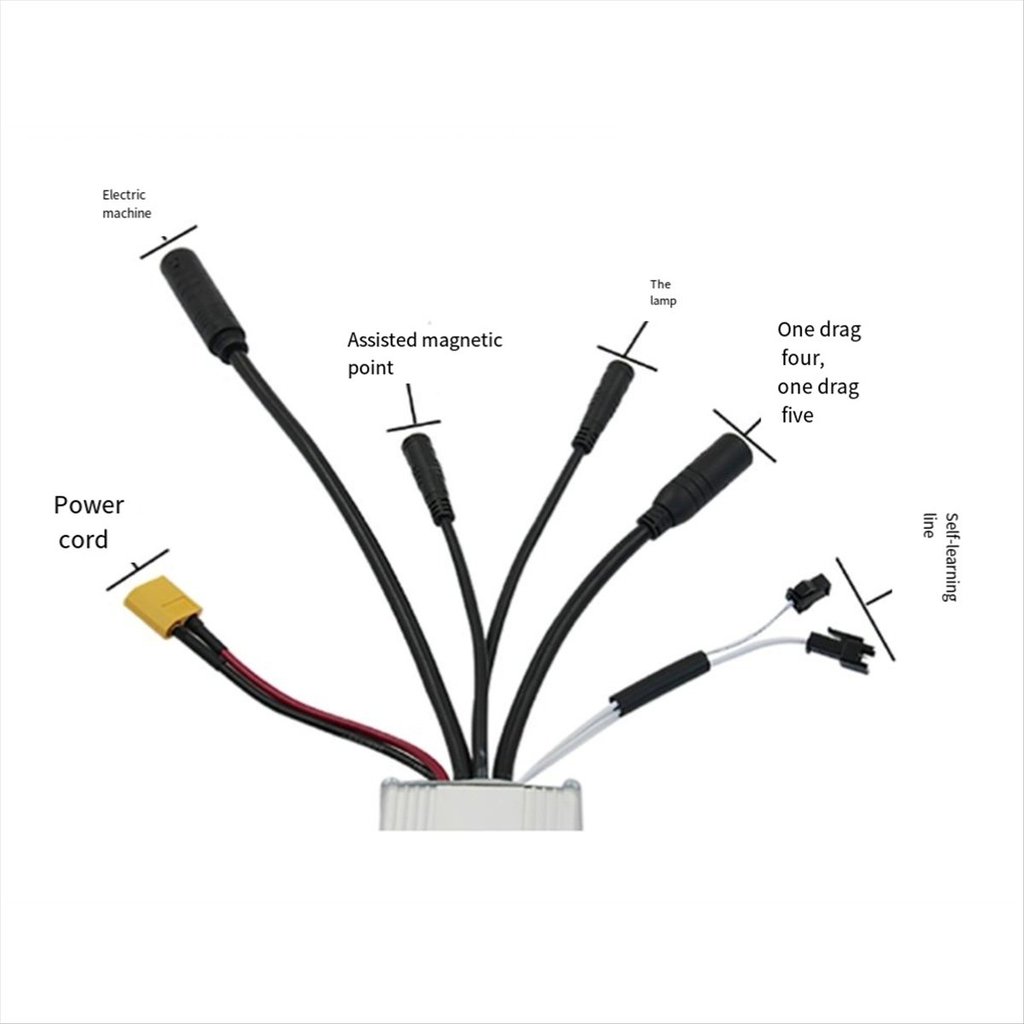 Bộ điều khiển Ebike sóng sin 17A với 3 chế độ, phù hợp bộ dụng cụ từ 24V đến 48V, tăng cường hiệu suất.