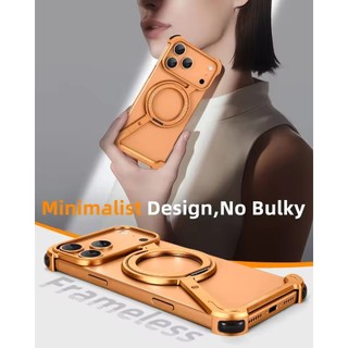 ốp lưng galaxy z fold 7 Kim Loại Cho iPhone 17 Pro Max 17Air 16 15 14 13 Ốp Điện Thoại 360°Giá đỡ vòng xoay Tấm bảo vệ chống rơi chống sốc cho Samsung Z Fold 7 / 6 / 5 S25 S24 Ultra