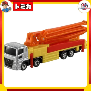 Takara Tomy Tomica Long Type Tomica No. 127 Mitsubishi Fuso Super Great Concrete Pump Truck Mini Car Toy for Ages 3 and Up