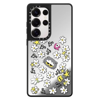 Từ Chữ Xám Gương Mèo Cứng Phone Case Dành Cho Samsung Galaxy S25 24 23 UItra S25 24 23 Plus Vỏ Bảo Vệ Chống Sốc