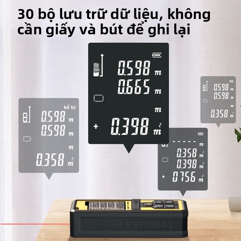 Thước Đo Khoảng Cách Laser 50M, Nhỏ Gọn, Thao Tác đơn Giản, Chuẩn Xác Từng Mm, Thiết Bị Cần Thiết Cho đo đạc Xây Dựng