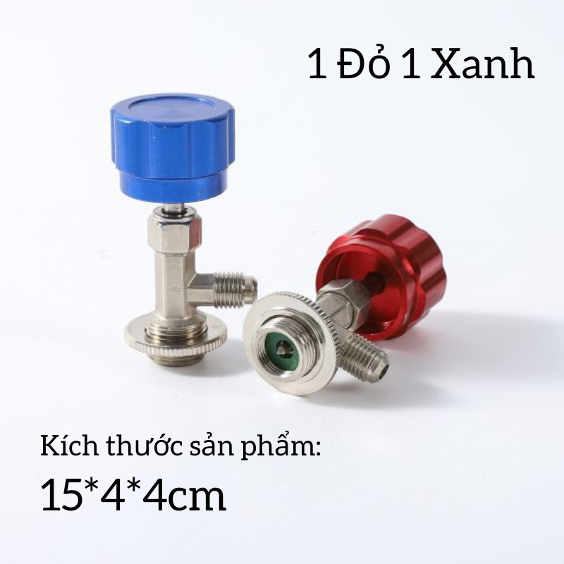 Cặp Van Nạp Ga Điều Hòa Ô Tô - Bao Gồm Van Cao Áp & Hạ Áp, Đầu Ráp Nối Nhanh, Sửa Chữa Hệ Thống Làm Mát Xe Hơi