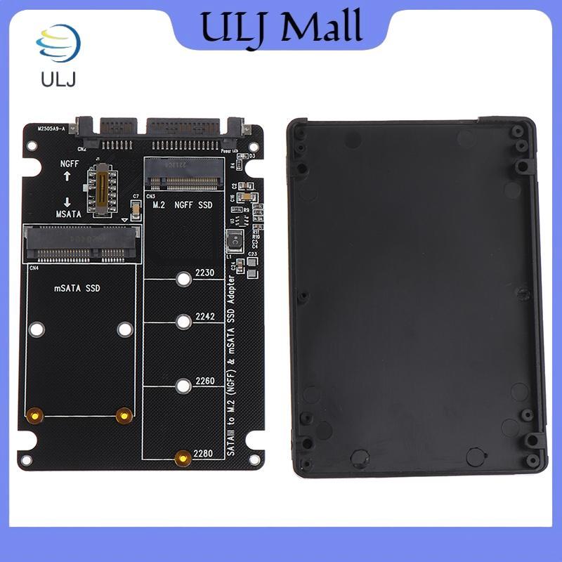 ULJ NGFF Sang SATA 3 Vỏ HDD gắn ngoài MSATA SSD Adapter M.2 SATA Giao thức Adapter Board.