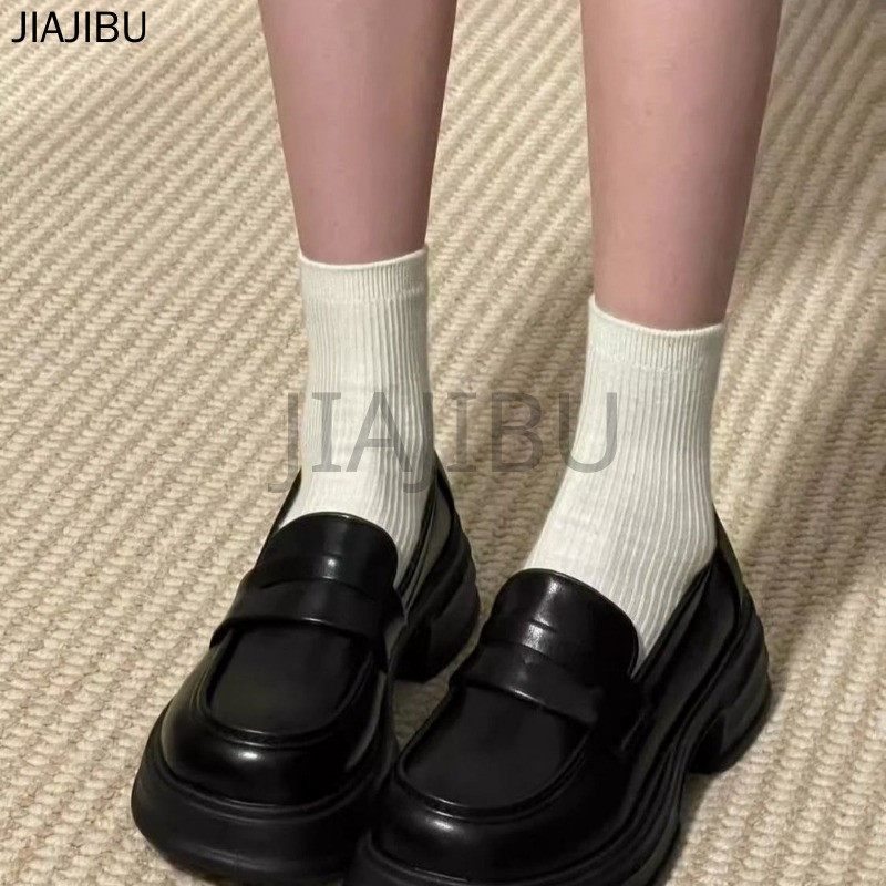 Size 34-46 Giày Lười Kiểu Anh, Mũi Tròn, Gót Dày, Chống Trơn Trượt. 45 Giày Nữ Cỡ Lớn Kiểu Lolita, Đồng Phục Học Sinh, Phong Cách JK Nhật Bản. 44 Korean Fashion Casual Mary Jane Shoes 43 Giày Da Mờ Kiểu Công Chúa Pháp Dành Cho Bé Gái 42 41