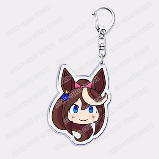 Hot Uma Musume Pretty Derby Keychains for Accessories Bag Anime Girl	Key Chain Ring Fans Gifts Keyrings