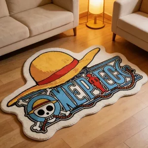 One Piece Hoạt Hình Anime Thảm Bé Trai Học Sinh Phòng Ngủ Giả Cashmere Sàn Thảm Internet Cafe Hình Đồ Chơi Cửa Hàng Thảm Cửa