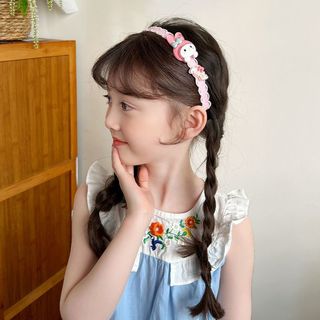 Băng đô Kuromi cho bé – Bản rộng mềm nhẹ, không siết đầu, phụ kiện hoạt hình dễ thương
