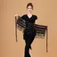 Váy khiêu vũ bụng Roly sequin decorate, trang phục biểu diễn với tua rua và khăn quàng cổ gợi cảm