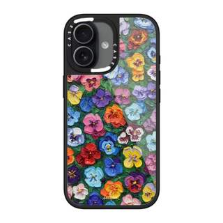 CASECASE X Pansy Garden Case Chống Trầy Xước Từ Hút Kính Dành Cho IPhone 17 Air 16 15 14 Pro Max Plus Ốp Lưng Cứng Có Hộp Khắc logo