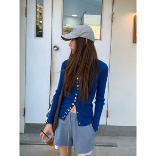 [Hàng mới về] Phong cách Pháp Thiết kế sang trọng Công nghiệp nặng Nút kim cương Đan nữ Sửa chữa phong cách mới...