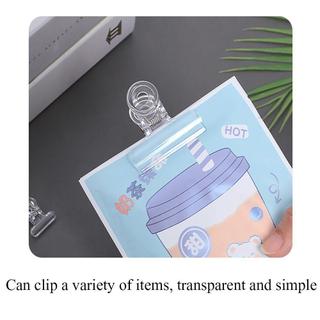 MEGOCE Dovetail Kẹp Acrylic Đồ dùng văn phòng trong suốt Thư mục ghi nhớ