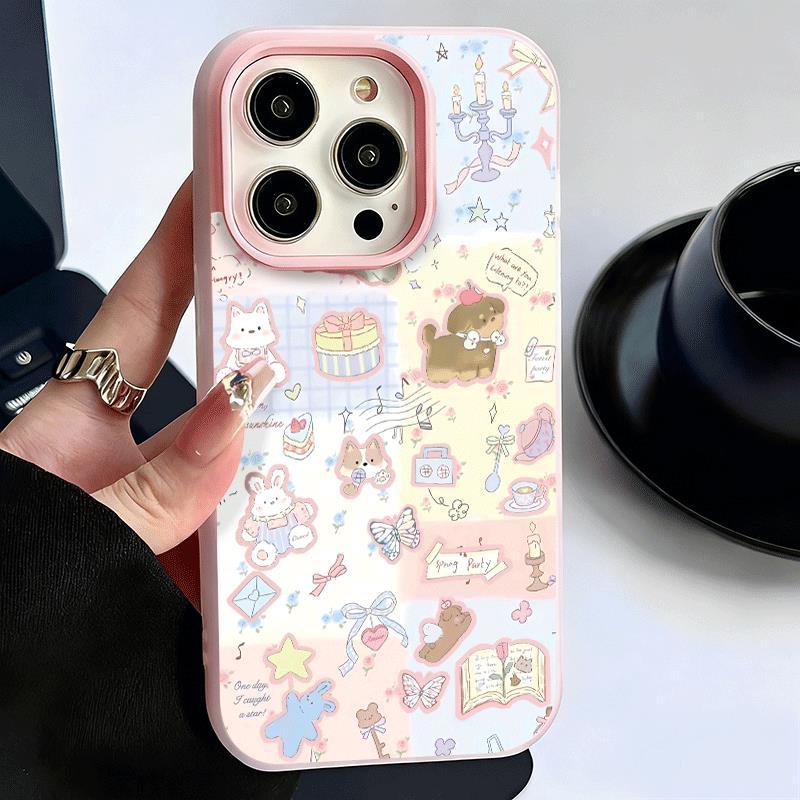 Ngọt ngào em gái graffiti 2 trong 1 cho 1716 15 14promax trường hợp điện thoại 13 Transfer màu 12